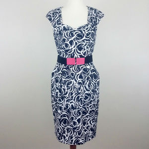 Maggy London Belted Sheath Dress ~ 6